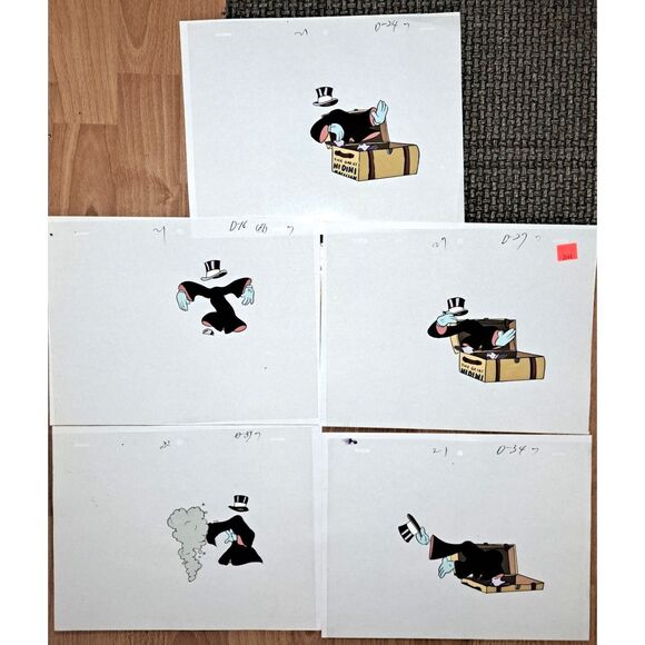 1930's Cartoons 1970 remakes 23 Cels Warner Bros Looney Tunes & Charles Mintz - Picture 2 of 12